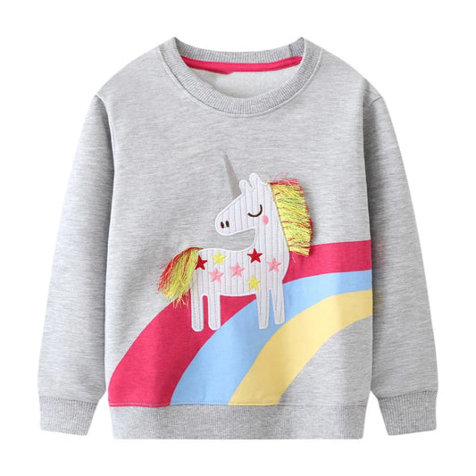 Polerón Niña Unicornio Arcoiris
